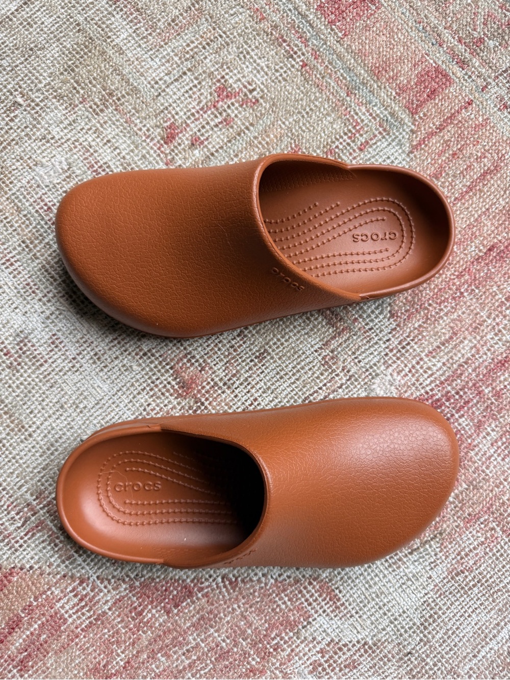 CROCS Women's Slip-On Mules in Burnt Orange